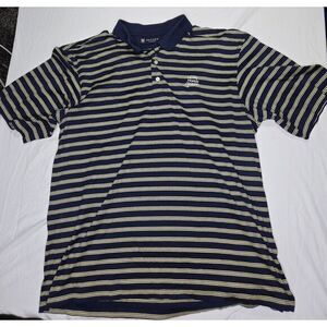 Oxford Golf The Honda Classic Striped Polo‎ Shirt Casual Short Sleeve Men's XL